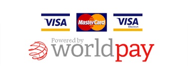 Stay Ibiza payment methods - World Pay, Visa and Mastercard logos